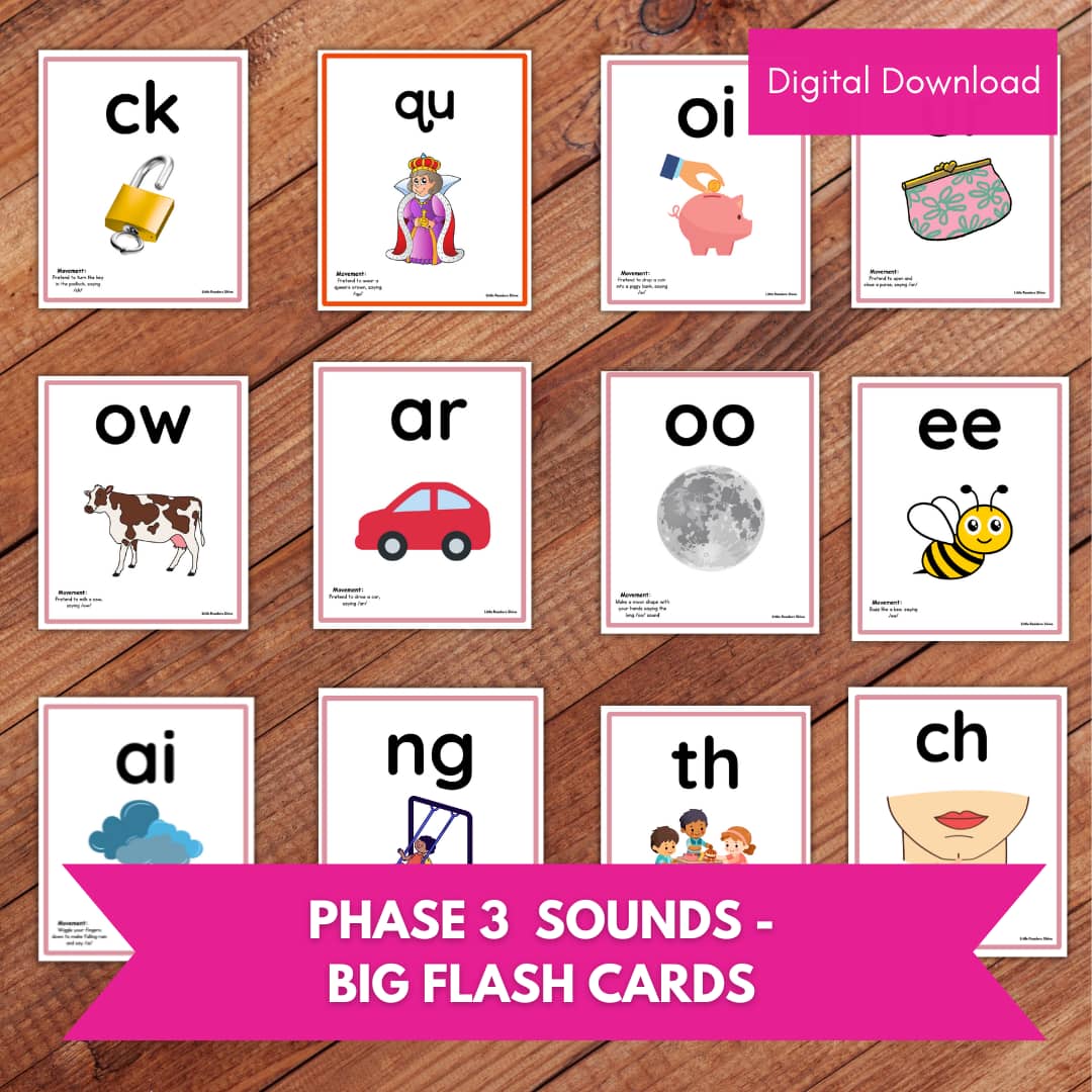 PHASE 3 SOUNDS – DIGRAPHS & TRIGRAPHS CARDS