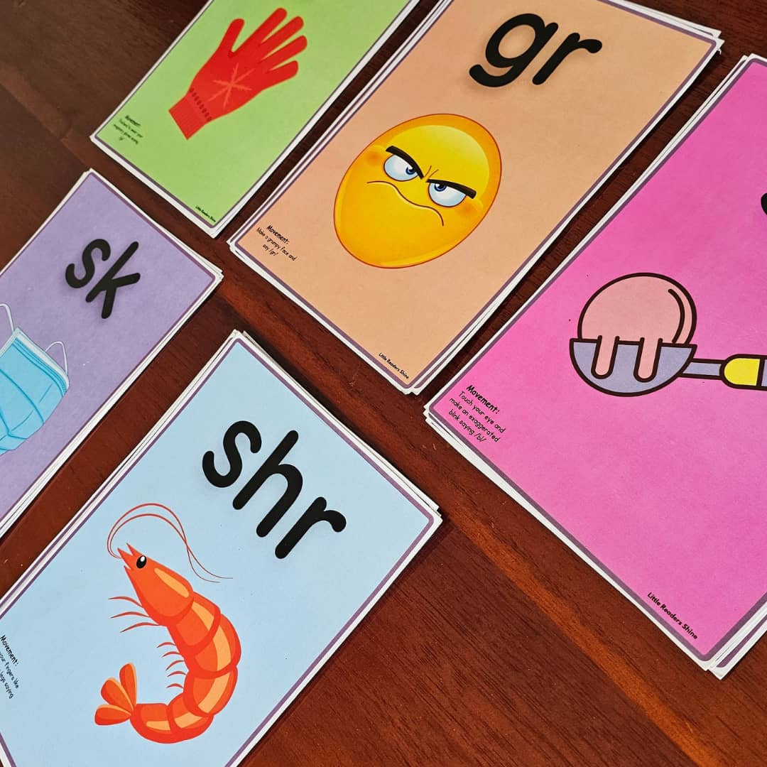 PHASE 4 CONSONANT BLENDS BIG FLASH CARDS