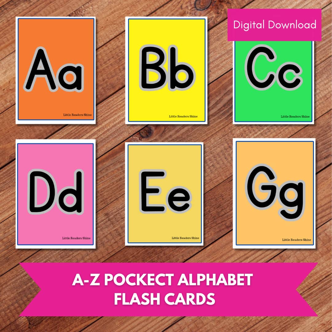 POCKET A-Z ALPHABET FLASH CARDS