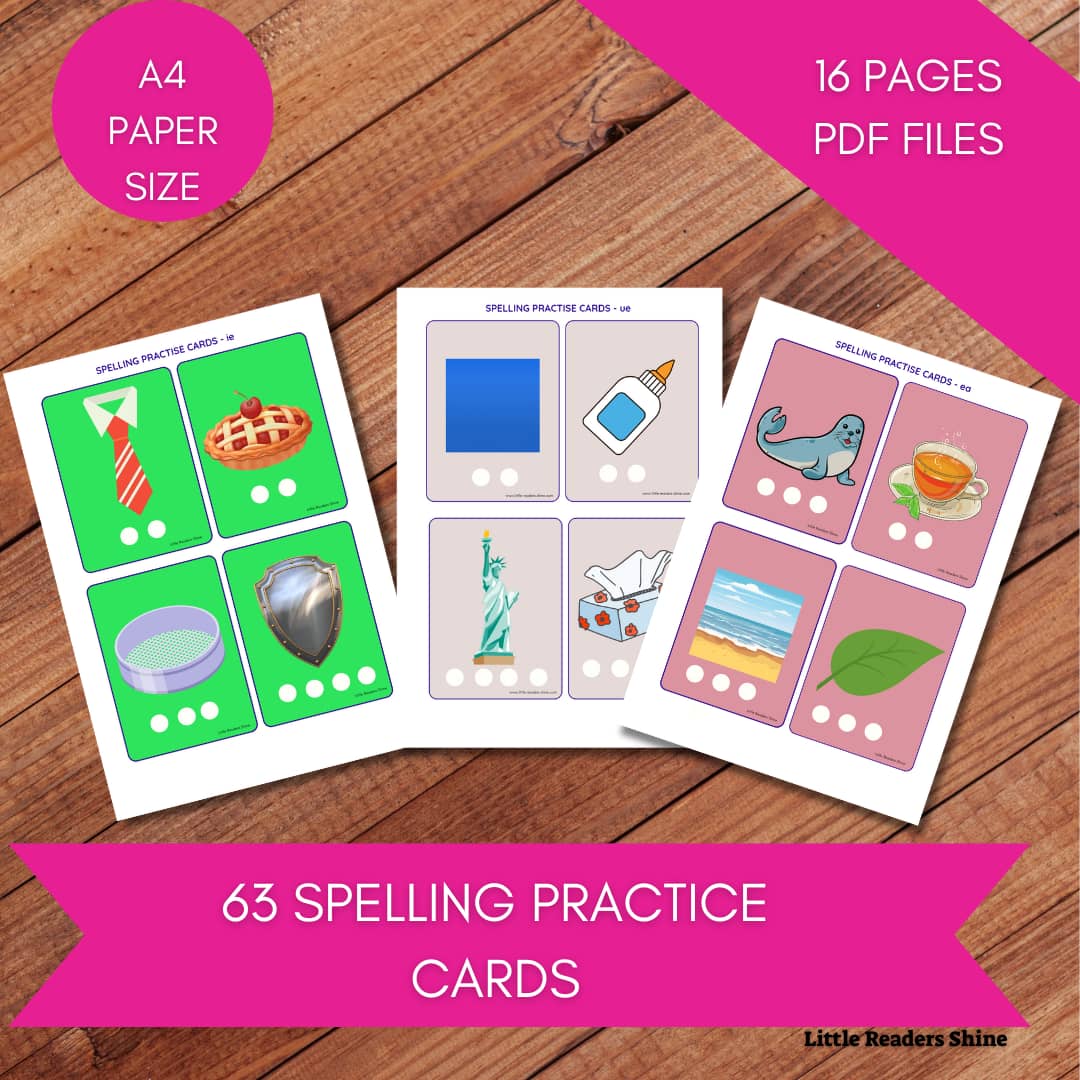 PHASE 5 WORDS SPELLING PRACTICE CARDS